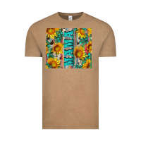 Vintage Coffee mama wıth sunflowers and gemstone Vintage Tee - Artiststas