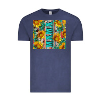 Vintage Denim mama wıth sunflowers and gemstone Vintage Tee - Artiststas