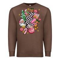 Chestnut pink christmas lightning bolt Premium Sweatshirt - AdoDesignShop