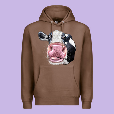Cute Holstein Face Premium Hoodie Designed By Lillyallendesigns