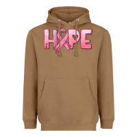 Toasted Coconut hope and pink ribbon Heavyweight Hoodie - HRA Design Shop