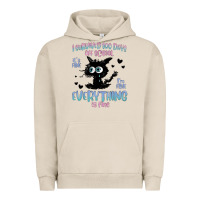 Pigment French Oak i survived 100 days of school cat Urban Hoodie - MaliasSmallBusiness
