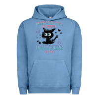 Pigment Pebble Blue i survived 100 days of school cat Urban Hoodie - MaliasSmallBusiness