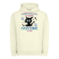Pigment Pistachio i survived 100 days of school cat Urban Hoodie - MaliasSmallBusiness