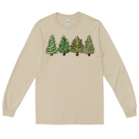 Mushroom christmas trees Long Sleeve Tee - MaliasSmallBusiness