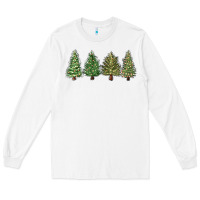 White christmas trees Long Sleeve Tee - MaliasSmallBusiness
