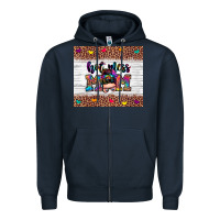 Navy hot mess mom Zipper Hoodie - Zillion Design Studio