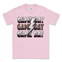 Bubblegum Pink game day game day volleyball lightning bolt Classic Tee - Zillion Design Studio
