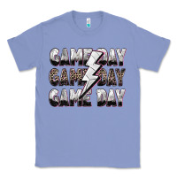 Colony Blue game day game day volleyball lightning bolt Classic Tee - Zillion Design Studio