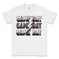 White game day game day volleyball lightning bolt Classic Tee - Zillion Design Studio