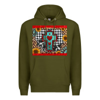 Army Green Christmas cross Premium Hoodie - Jasminsmagicworld