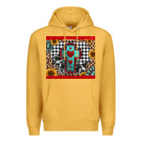 Mustard Christmas cross Premium Hoodie - Jasminsmagicworld