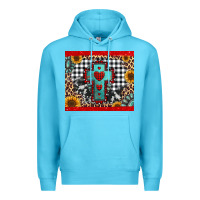 Ocean Blue Christmas cross Premium Hoodie - Jasminsmagicworld