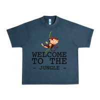 Midnight Navy Welcome To The Jungle Urban Heavy Tee - Bettercallsaul