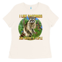 Bone i like raccoons and 3 people Ladies Tee - BarkalooDesign