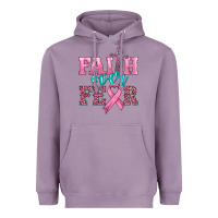 Lavender faith over fear with cross and ribbon Heavyweight Hoodie - HRA Design Shop