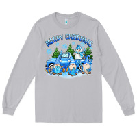 Moon Dust merry christmas snowman gnomes truck Long Sleeve Tee - MaliasSmallBusiness