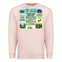Pale Pink life is better by the campfire Premium Sweatshirt - JahusDesignShop