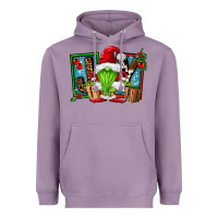 Lavender joy green gnomes Heavyweight Hoodie - FaDigitalArtStudio