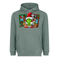 Sage joy green gnomes Heavyweight Hoodie - FaDigitalArtStudio