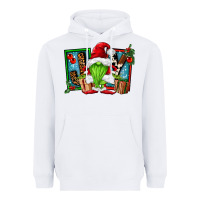 White joy green gnomes Heavyweight Hoodie - FaDigitalArtStudio