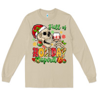 Mushroom full of holiday spirit Long Sleeve Tee - MaliasSmallBusiness