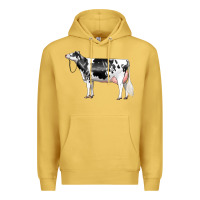 Antique Gold Holstein Dairy Cow Premium Hoodie - LillyAllenDesigns