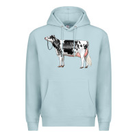 Blue Mist Holstein Dairy Cow Premium Hoodie - LillyAllenDesigns
