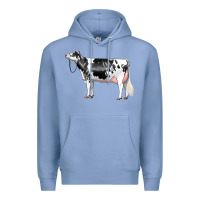 Colony Blue Holstein Dairy Cow Premium Hoodie - LillyAllenDesigns