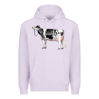 Lilac Holstein Dairy Cow Premium Hoodie - LillyAllenDesigns