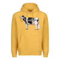 Mustard Holstein Dairy Cow Premium Hoodie - LillyAllenDesigns
