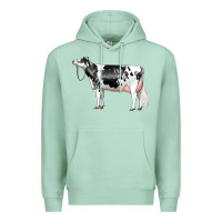 Seafoam Holstein Dairy Cow Premium Hoodie - LillyAllenDesigns
