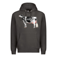 Smoke Holstein Dairy Cow Premium Hoodie - LillyAllenDesigns