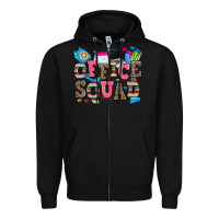Black office squad Zipper Hoodie - Zillion Design Studio