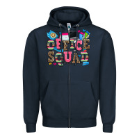 Navy office squad Zipper Hoodie - Zillion Design Studio