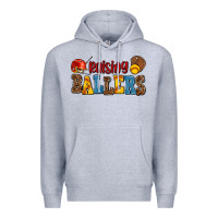 Heather Grey raising ballers Premium Hoodie - AdoDesignShop
