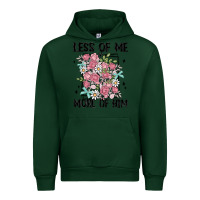 Forest Green less of me more of him Urban Hoodie - MaliasSmallBusiness