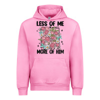 Fuchsia Pink less of me more of him Urban Hoodie - MaliasSmallBusiness