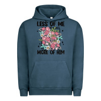 Pigment Midnight Navy less of me more of him Urban Hoodie - MaliasSmallBusiness