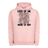 Pigment Salmon less of me more of him Urban Hoodie - MaliasSmallBusiness