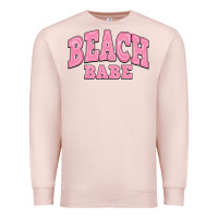 Pale Pink beach babe Premium Sweatshirt - JahusDesignShop