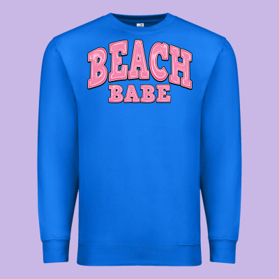Beach Babe Premium Sweatshirt Designed By Jahusdesignshop
