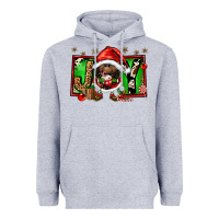 Heather Grey joy afro santa gnomes Heavyweight Hoodie - FaDigitalArtStudio