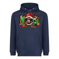 Navy joy afro santa gnomes Heavyweight Hoodie - FaDigitalArtStudio