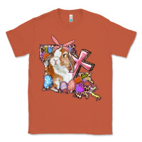 Copper Louisiana Map Easter Bunny And Cross Classic Tee - RanaPortraitStore