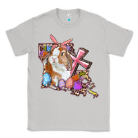 Moon Dust Louisiana Map Easter Bunny And Cross Classic Tee - RanaPortraitStore