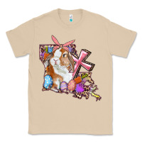 Mushroom Louisiana Map Easter Bunny And Cross Classic Tee - RanaPortraitStore