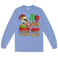Colony Blue ho ho holy shit what a year Long Sleeve Tee - MaliasSmallBusiness