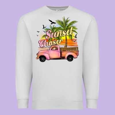 Sunset Chaser Premium Sweatshirt Designed By Jahusdesignshop