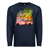 Navy sunset chaser Premium Sweatshirt - JahusDesignShop